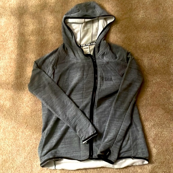 PINK Victoria's Secret Tops - Victoria’s Secret Pink lightweight full-zip hoodie